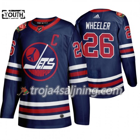 Winnipeg Jets tröja Blake Wheeler 26 Adidas 2019 Heritage Classic Navy Authentic - NHL Tröjor Barn Winnipeg Jets tröja Blake Wheeler 26 Adidas 2019 Heritage Classic Navy Authentic - NHL Tröjor Barn